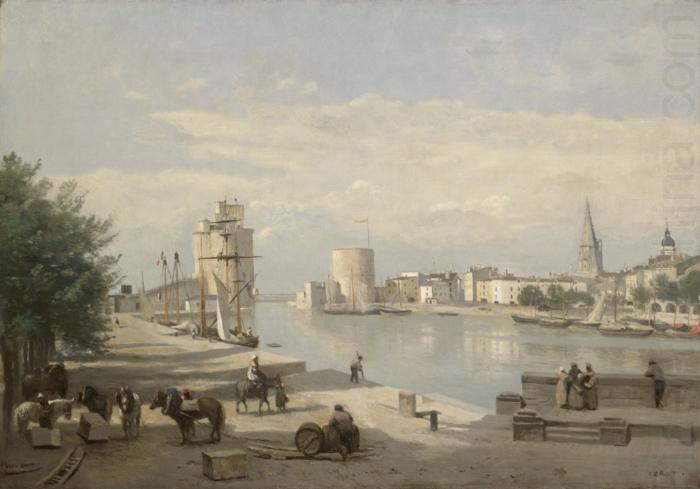 Jean Baptiste Camille  Corot The Harbor of La Rochelle china oil painting image